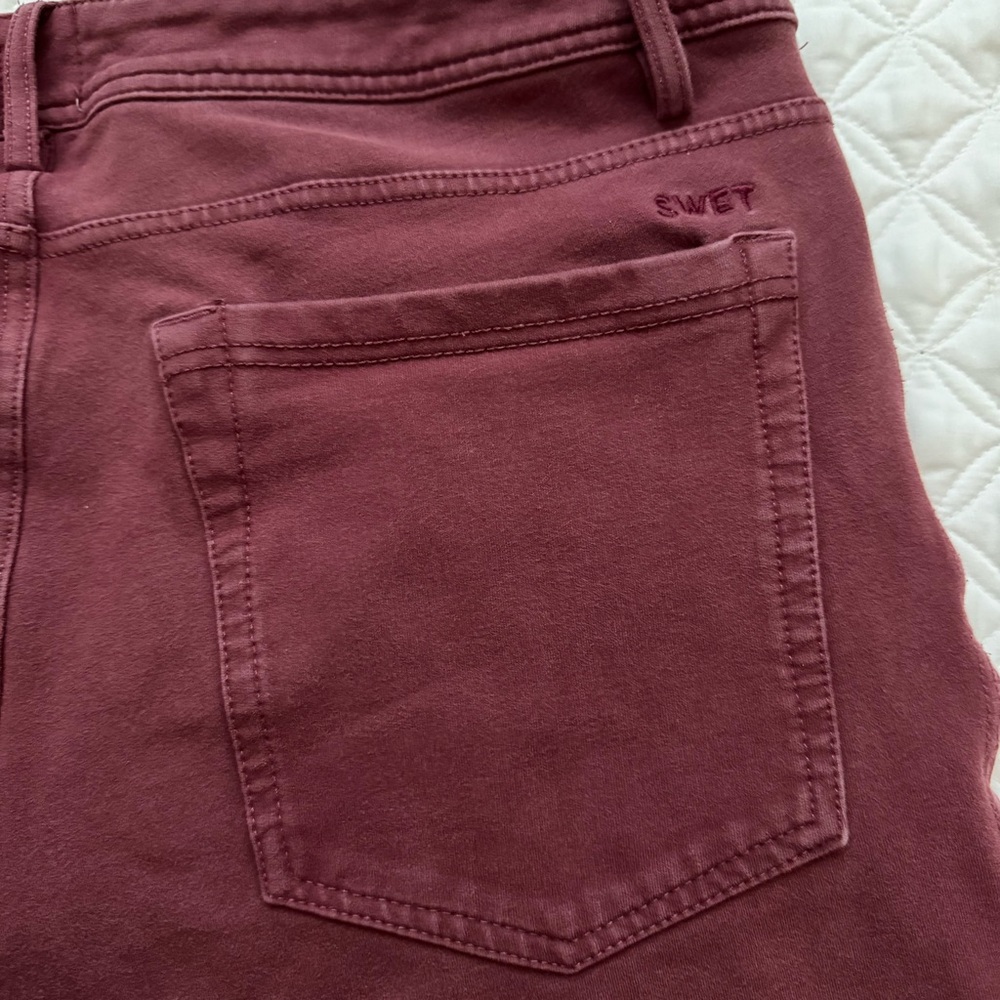 Swet Tailor All-In Pants 5 Pocket Stretch Oxblood Maroon Size W36 x L32 - Picture 13 of 15